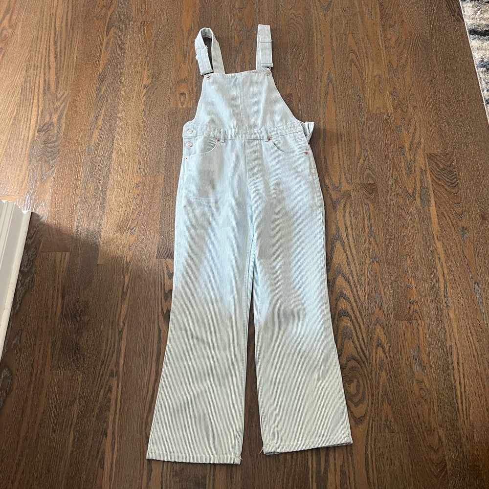 Zara Pinstripe Overalls